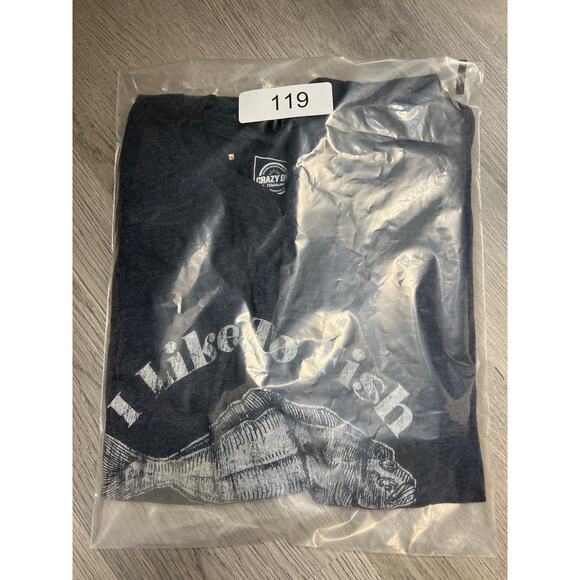 Men's I Like to Fish Just for the Halibut T-Shirt Funny Fishing Lover Graphic M - Picture 3 of 3